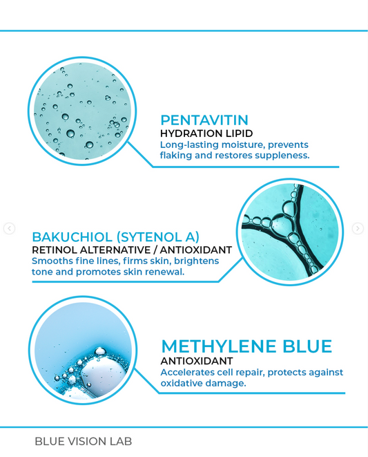 bleu methylene serum skin care blue vision lab