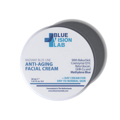 Crème de jour au bleu de méthylène - pour peaux sèches à normales