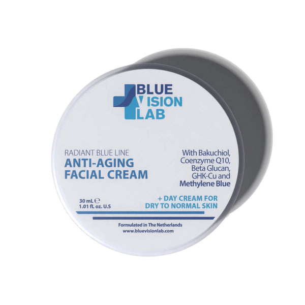 Crème de jour au bleu de méthylène - pour peaux sèches à normales