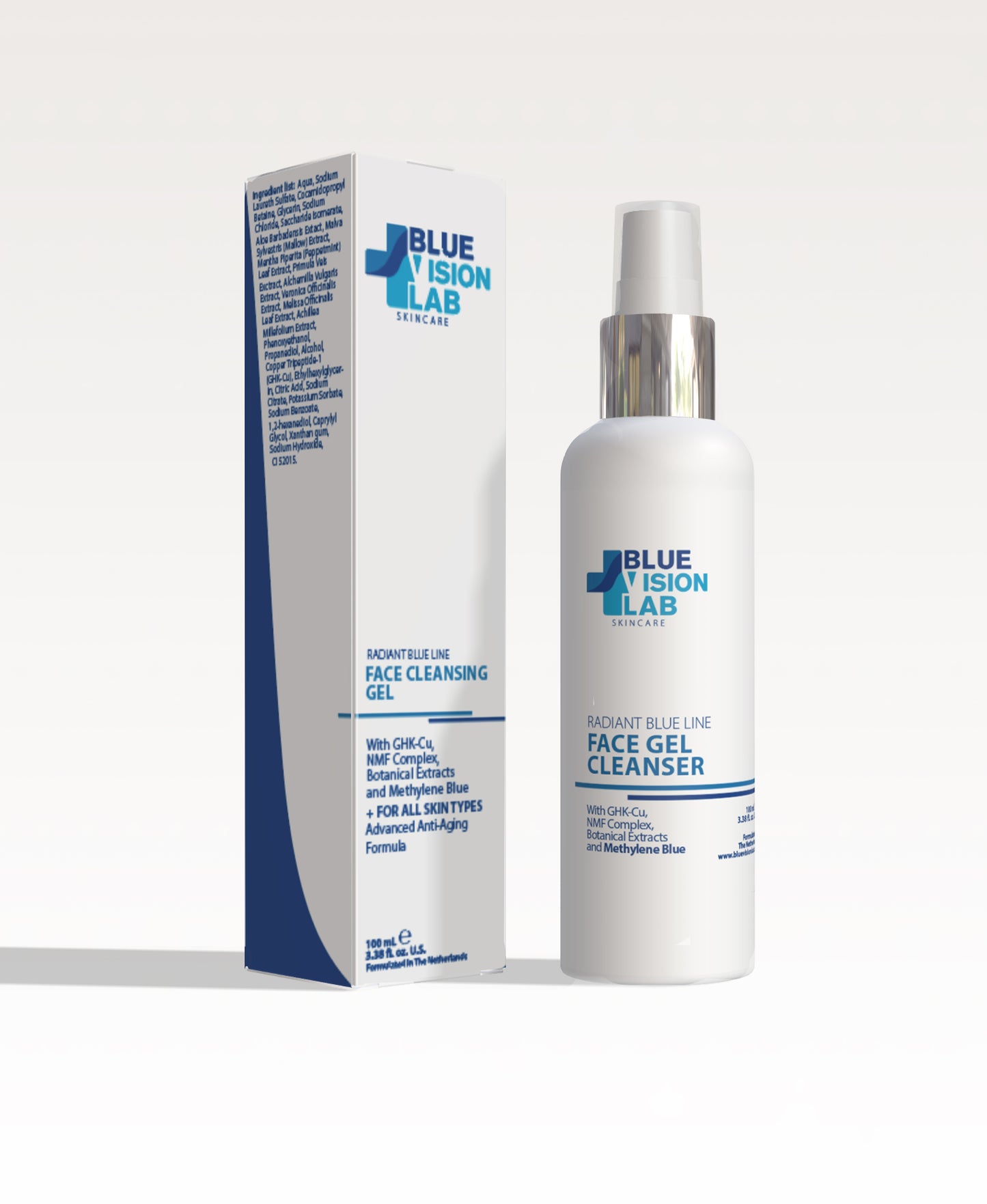 Gel nettoyant tout type de peaux au bleu de méthylène